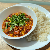 *Chili con carne z mięsem z indyka