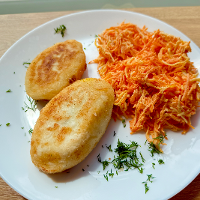 *Kotlety ziemniaczane z pieczarką (vege)