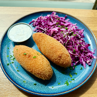 *Krokiety ziemniaczane ze szpinakiem (vege)