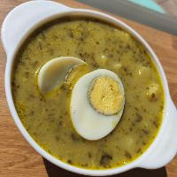 *Szczawiowa z jajkiem i ziemniakami (vege)